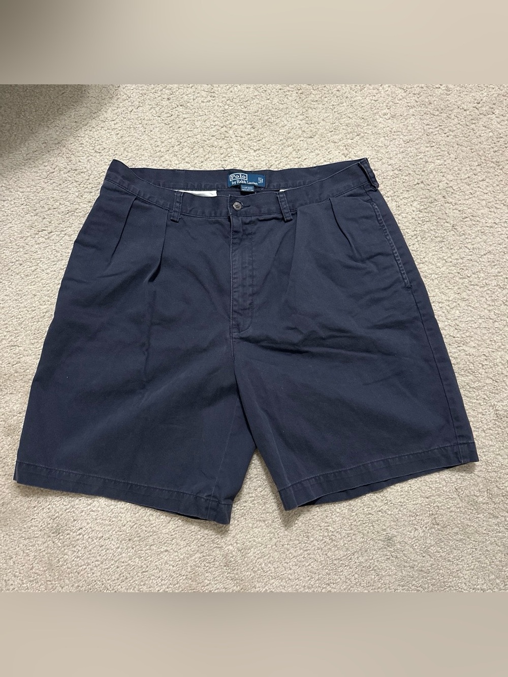 Ralph Lauren Navy Flat Front Men's Shorts